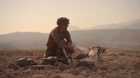 US Army Paratroopers Training With NATO