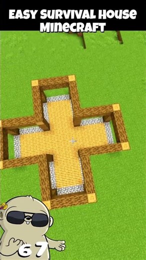🟥 Próbáld ki ezt! Könnyű túlélő ház pár perc alatt - Minecraft #minecraft #gaming #minecraftbuilding