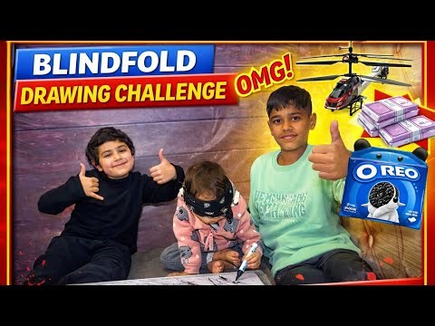 Blindfold Draw Challenge | Hasi, Masti & Total Fun 🎨😂
