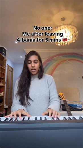 …and I’m not even Albanian 😅🇦🇱 seriously though, can a song get any more beautiful than this? 🥹 #fyp #albania #shqip #albanian #shqiperia #kosovo #shqiperi #singer | Sara Paymán
