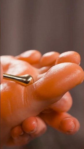 Precision Reflexology: Golden Tool Deep Relief ✨🔱 #asmr #massage