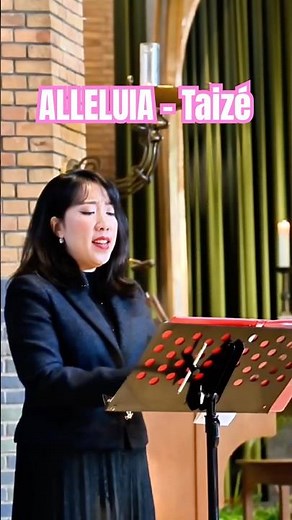 ALLELUIA - Taize Chant #taize #christianmusic #catholicchurch #soprano #meditativemusic #shorts