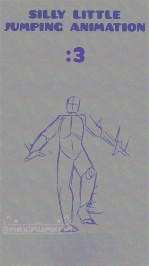 Learning to Animate | Wobbly Jump #animation #framebyframe #digital #sketch