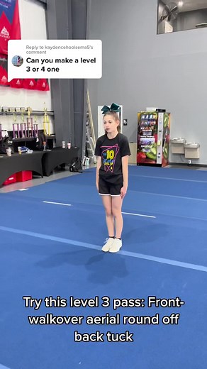 Reply to @kaydencehoolsema5 #frontwalkoveraerial #aerial #backtuck #cheertumbling #allstarcheer #level3cheer #tumbling #backflip #cheerleading
