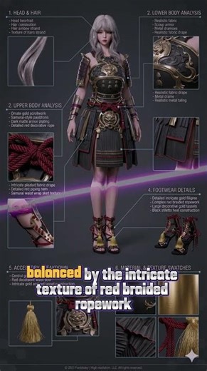 The Crimson Lotus: Futuristic Samurai Aesthetic | Character Design Breakdown