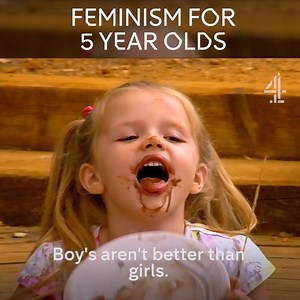 95K views · 1.5K reactions | Meet Eva, the 5-year-old feminist icon for our time. | Channel 4 | Facebook