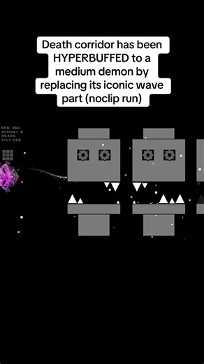 Death Corridor: Medium Demon Buffed in Geometry Dash