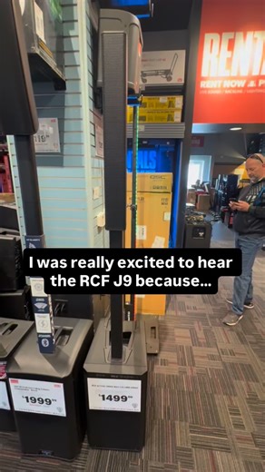 The RCF EVOX J9 has a lot going for it on paper. 12” sub, 3-way design, strong SPL (130dB) , and a slick magnetic pole system that makes setup fast and clean. In the demo room though, I wasn’t completely sold on the clarity or overall output. Granted, that tweaking the EQ could have improved things dramatically. The rear controls feel a bit limited compared to others in this category. That said — it’s still a decent speaker for the price, and I can see why it works well for a lot of DJs and smal