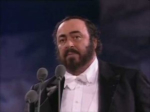 Pavarotti -Recondita Armonia- 7/7/1990 Roma