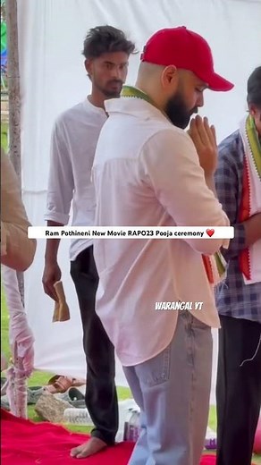 Ram Pothineni New Movie RAPO23 Pooja ceremony ❤️ #rapo23 #rampothineninewmovie #rampothineni #viral