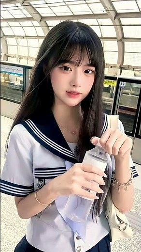 Beautiful Japanese School Uniform Look 💕 #JapaneseIdol #KawaiiStyle #JapanFashion #anime #jpop