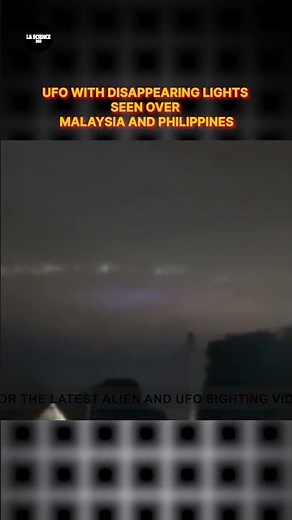 Mystérieux OVNI aux lumières clignotantes aperçu en Malaisie et aux Philippines #shorts #ovni #ufo