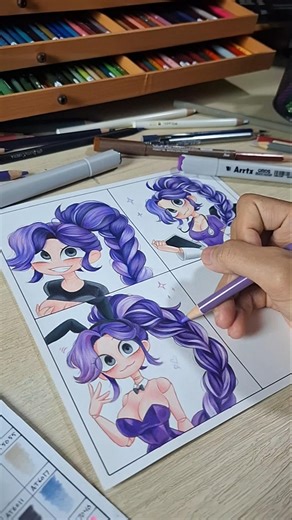 drawing lily version 3 || popy play time