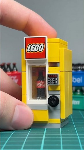 Tiny Working Lego Soda Vending Machine #lego