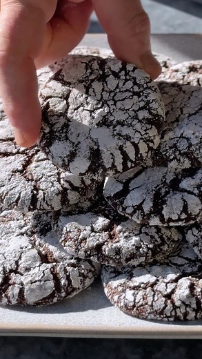 The cookie our whole staff loves. Chocolate Crinkle Cookies recipe: https://cooks.io/4g4nE90 (Full recipe also on our IG!) | Cook's Illustrated