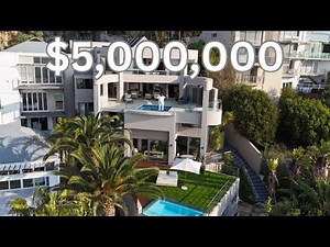 Touring an ARCHITECTURAL CAPE TOWN Mansion with Stunning Ocean Views!