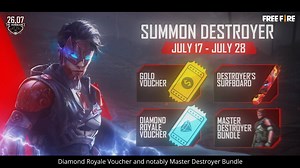 1.2M views · 44K reactions | YOU'LL GET FREE MASTER DESTROYER BUNDLE?!  True!! But only when you follow this instruction. Easy peasy!  Master Destroyer Bundle  Destroyer Surfboard  Gold Voucher GET IT NOW! #FreeFire #Vengeance2607 #TimeforRevenge #FreeFire #IndiaKaBattleRoyale #Booyah YouTube Official: https://www.youtube.com/freefireindiaofficial Instagram Official: https://www.instagram.com/indiaofficialfreefire | Garena Free Fire | Facebook
