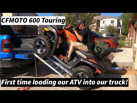 How to load your ATV into your truck! - CFMOTO CForce 600 Touring - 2020 Ram Rebel Crew Cab
