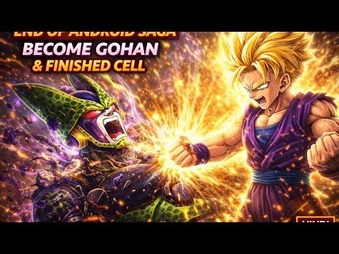 End of Android Saga 🔥 | Become Gohan & Finished Cell | DBZ Gameplay Hindi