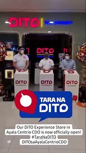 Ali na mo diri sa DITO Ayala Centrio CDO!🥳 Visit us at our newly-opened DITO Experience Store, and join the growing DITO Telecommunity today! #TaraNaDITO #DITOsaAyalaCentrioCDO #DITOsaCDO #DITOTelecommunity | DITO Telecommunity
