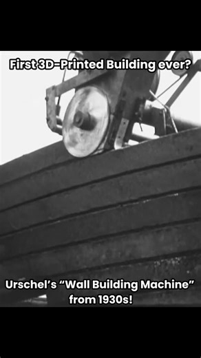 Parametric Architecture on Instagram: "✨The first 3D-printed building was created using Urschel’s “Wall Building Machine” in the 1930s! Join @thepaacademy’s workshops to learn the most advanced tools in architecture from pioneering architects and designers!👩‍🎓 #parametricarchitecture #parametricdesign #3dprintingarchitecture #concreteconstruction"