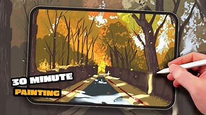 【Procreate】简易步骤30分钟搞定难画的秋天的树 from Digital Painting with Mark