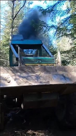 Timberjack 450C Working Hard – No Chains, Heavy Pull #skidder #timberjack #heavymachinery #offroad