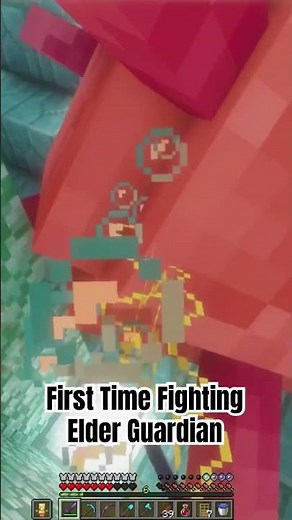 The Ultimate Minecraft Boss Fight: 7 Elder Guardians! #minecraftadventure #minecraftshorts