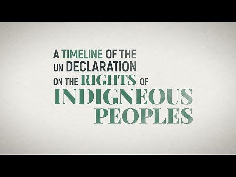 A timeline of the UN Declaration on the Rights of Indigenous Peoples
