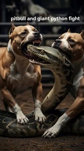 pitbull and giant python fight #animalfight #wildlife #naturedocumentary #animals #tigervslion