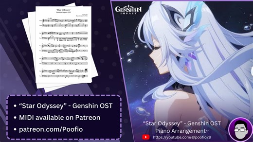 🎹  Sheet for Piano | "Star Odyssey" - Genshin Impact OST