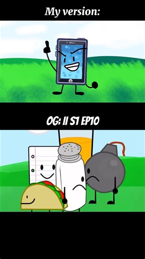 II 1 Ep 10 Reanimated scene comparison #inanimateinsanity #inanimateinsanityinvitational #bfdi #meme