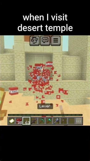 when i vusit desert temple #funny #minecraft #wooow #wooow