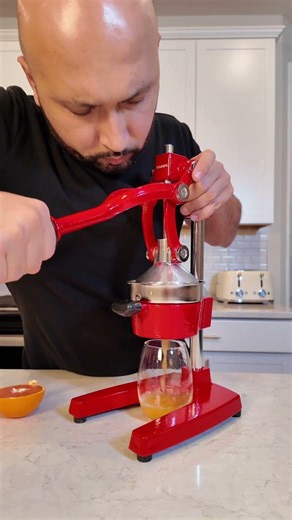 This Cast Iron Juicer makes juicing so much easier and squeezes out every drop from fruits
