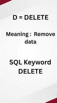 Day 4 of SQL series | CRUD operation and Basic queries #sqllearning #mysql #learningsql