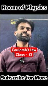 Coulomb’s Law Explained Fast 🚀 Class 12 Electrostatics | NEET JEE | #physicsshorts