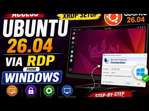 Access ubuntu 26.04 via RDP from Windows (xRDP Setup)
