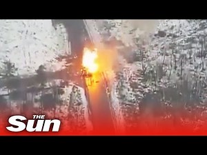 Ukrainian armed forces destroy Russian equipment