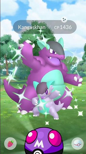 Finally I Got✨️Shiny Mega Kangaskhan Raid in #pokemongo