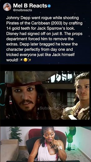 Johnny Depp went rogue while shooting Pirates of the Caribbean (2003) by