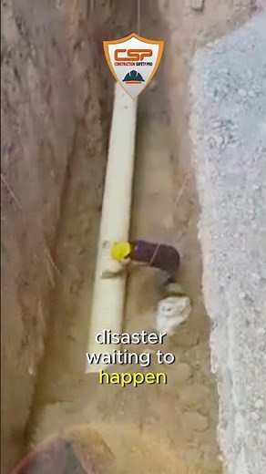 Real Trench Collapse Caught on Camera | Construction Safety Failure #hse #shorts