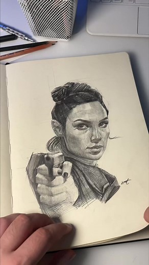 Sketchbook Tour with Portrait Drawings
