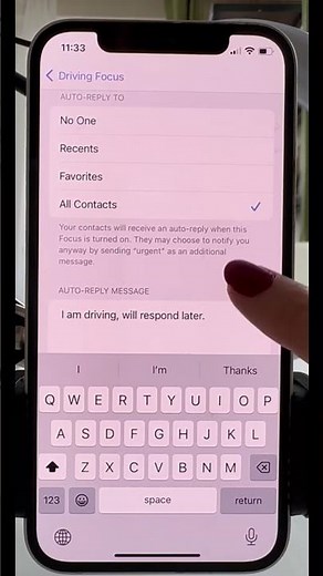 How To Activate Auto-Reply in Driving Mode Focus on iPhone?