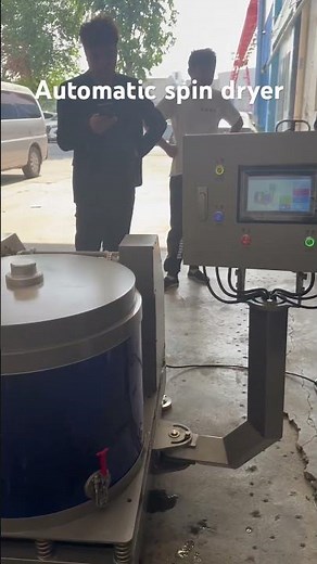 Automatic vegetable spin dryer machine with 70 Liter basket for food processor #spinner