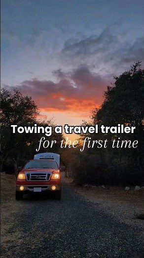 Towing a travel trailer for the first time can be daunting. Thankfully, it does get easier 🛻🚃 #rv