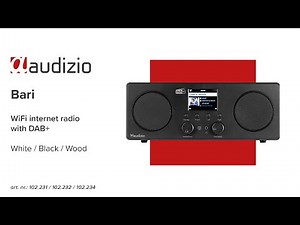 Audizio Bari WIFI Internet Stereo Radio with DAB+ White - 102.231 / 102.232 / 102.234