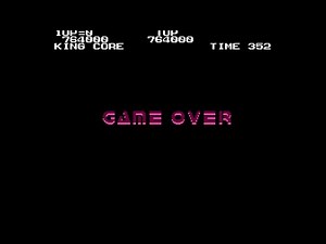 Alien Syndrome - Continue and Game Over Screen