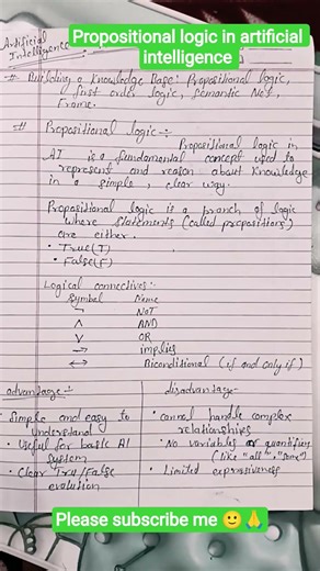 # Propositional logic in artificial intelligence, 👍 easy to easy 👍