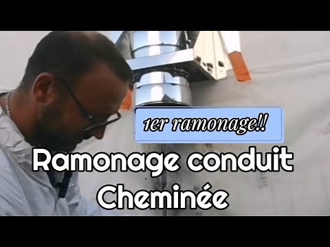 Ramonage conduit cheminée débutant