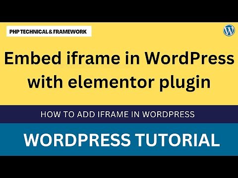Embed iframe in WordPress with elementor plugin || Add iframe in elementor || Add iframe elementor
